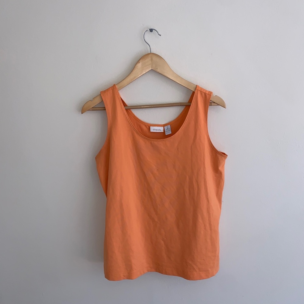 Chico’s Womens Orange Tanktop - Picture 2 of 6